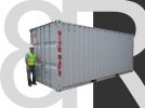 Size 8R – Racks – 20 ‘ Shipping Container with racking arms