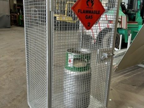 Tall Gas Bottle Storage Cage – Used