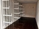 Size 8R with Racks – 20 ‘ Shipping Container with racking arms