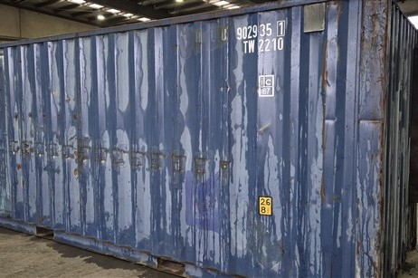 **SOLD 01/10/25 ** 6m Container with Plumbers pipe extension  # 902935-1