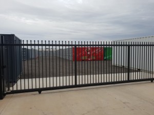 site safe self storage facility - entry gate